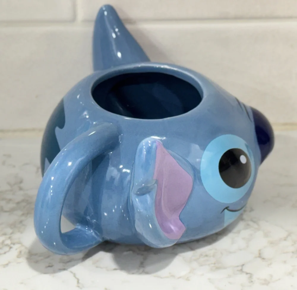 Disney Stitch Mug 3D Sculpted Ceramic Coffee Cup Lilo and Stitch Oversized Y2K